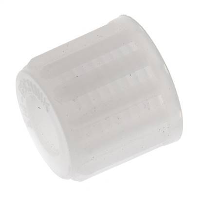 8x6mm (M14x1.5) PVDF Überwurfmutter gerändelt [5 Stück]