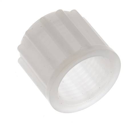 12x10mm (M18x1,5) PVDF Überwurfmutter gerändelt [2 Stück]