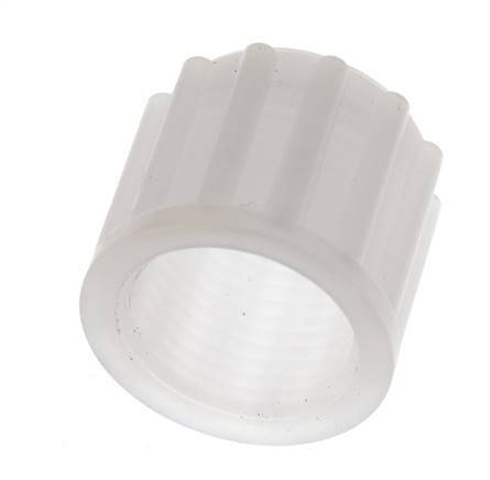 12x10mm (M18x1,5) PVDF Überwurfmutter gerändelt [2 Stück]