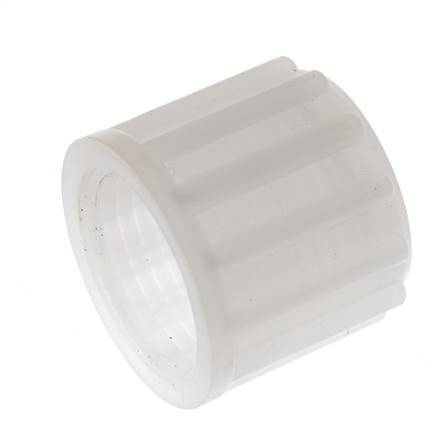 12x10mm (M18x1,5) PVDF Überwurfmutter gerändelt [2 Stück]
