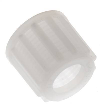 12x10mm (M18x1,5) PVDF Überwurfmutter gerändelt [2 Stück]