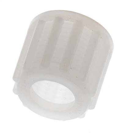 12x10mm (M18x1,5) PVDF Überwurfmutter gerändelt [2 Stück]
