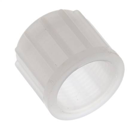 14x12mm (M20x1.5) PVDF Überwurfmutter gerändelt [2 Stück]