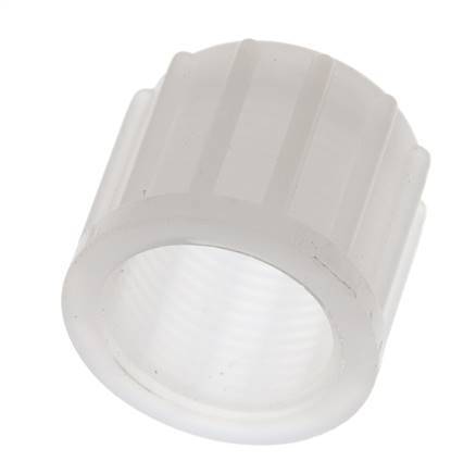14x12mm (M20x1.5) PVDF Überwurfmutter gerändelt [2 Stück]