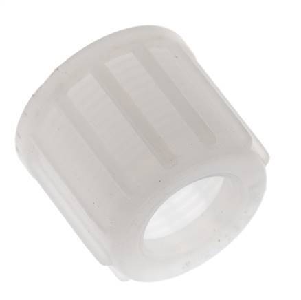 14x12mm (M20x1.5) PVDF Überwurfmutter gerändelt [2 Stück]