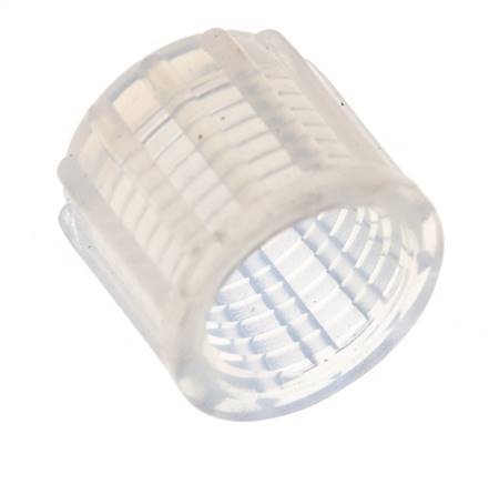 8x6mm (M14x1,5) PFA-Überwurfmutter gerändelt [2 Stück]