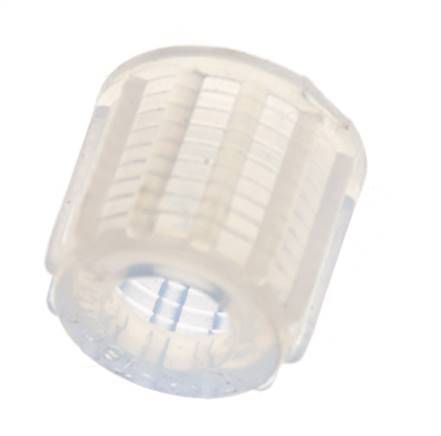 8x6mm (M14x1,5) PFA-Überwurfmutter gerändelt [2 Stück]