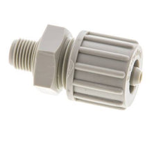 10x4mm & G1/8'' PP Straight Compression Fitting with Male Threads 10 bar PVC and PA