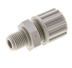 12x6mm & G1/4'' PP Straight Compression Fitting with Male Threads 10 bar PVC and PA