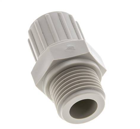 12x6mm & G1/2'' PP Straight Compression Fitting with Male Threads 10 bar PVC and PA