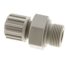 16x10mm & G3/4'' PP Straight Compression Fitting with Male Threads 10 bar PVC and PA