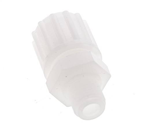 12x6mm & G1/4'' PVDF Straight Compression Fitting with Male Threads 10 bar PVC and PA