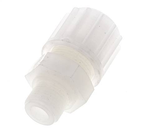 16x10mm & G3/8'' PVDF Straight Compression Fitting with Male Threads 10 bar PVC and PA