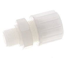 16x10mm & G3/8'' PVDF Straight Compression Fitting with Male Threads 10 bar PVC and PA