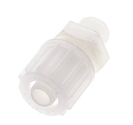 16x10mm & G3/8'' PVDF Straight Compression Fitting with Male Threads 10 bar PVC and PA