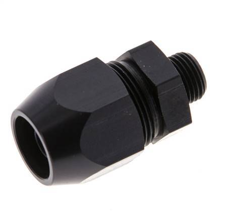 12x6mm & G1/8'' Aluminum Straight Compression Fitting with Male Threads 10 bar PVC and PA [2 Pieces]