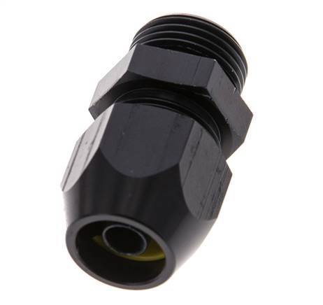 12x6mm & G3/8'' Aluminum Straight Compression Fitting with Male Threads 10 bar PVC and PA [2 Pieces]