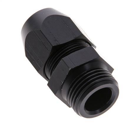 12x6mm & G3/8'' Aluminum Straight Compression Fitting with Male Threads 10 bar PVC and PA [2 Pieces]