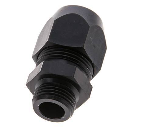16x10mm & G3/8'' Aluminum Straight Compression Fitting with Male Threads 10 bar PVC and PA [2 Pieces]
