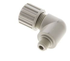 10x4mm & G1/8'' PP Elbow Compression Fitting with Male Threads 10 bar PVC and PA