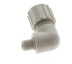 15x9mm & G1/4'' PP Elbow Compression Fitting with Male Threads 10 bar PVC and PA