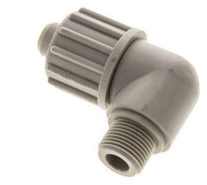 16x10mm & G3/8'' PP Elbow Compression Fitting with Male Threads 10 bar PVC and PA