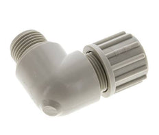 16x10mm & G1/2'' PP Elbow Compression Fitting with Male Threads 10 bar PVC and PA