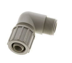 10x4mm & G1/8'' PVDF Elbow Compression Fitting with Male Threads 10 bar PVC and PA