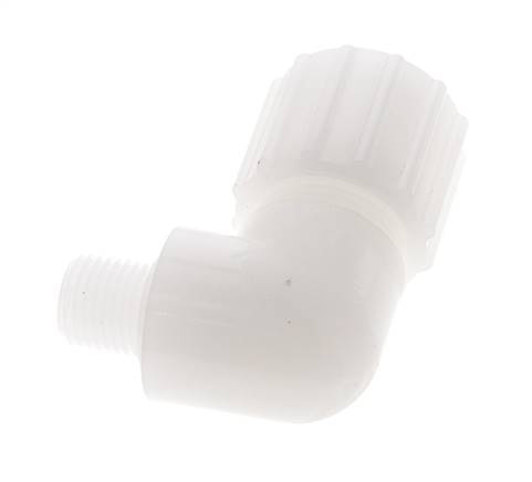 12x6mm & G3/8'' PVDF Elbow Compression Fitting with Male Threads 10 bar PVC and PA