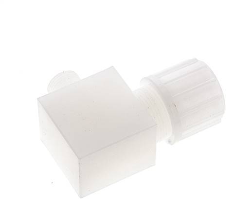 20x13mm & G1/2'' PVDF Elbow Compression Fitting with Male Threads 10 bar PVC and PA