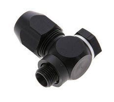 10x4mm & G1/8'' Aluminum Elbow Compression Fitting with Male Threads 10 bar PVC and PA