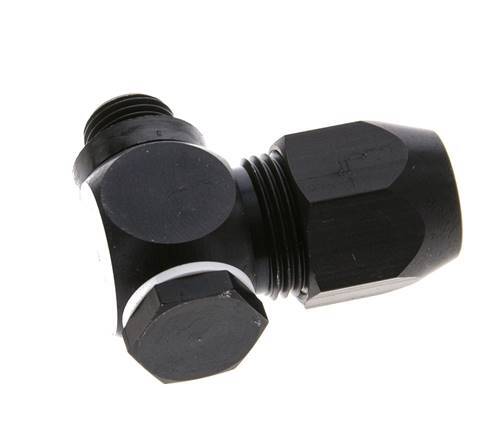 14x8mm & G1/4'' Aluminum Elbow Compression Fitting with Male Threads 10 bar PVC and PA