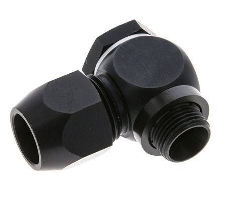 15x9mm & G3/8'' Aluminum Elbow Compression Fitting with Male Threads 10 bar PVC and PA