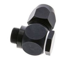 15x9mm & G3/8'' Aluminum Elbow Compression Fitting with Male Threads 10 bar PVC and PA