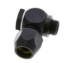 15x9mm & G3/8'' Aluminum Elbow Compression Fitting with Male Threads 10 bar PVC and PA