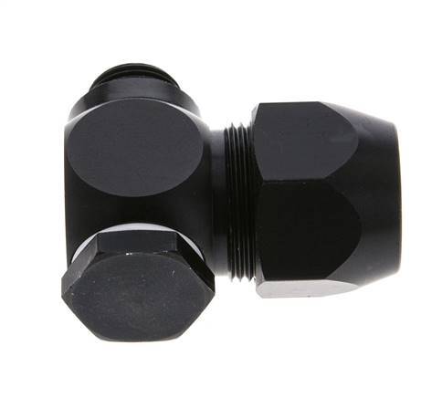 20x13mm & G3/8'' Aluminum Elbow Compression Fitting with Male Threads 10 bar PVC and PA