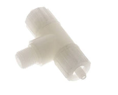 10x4mm & G1/4'' PVDF T-Shape T-Kompressionsfitting mit Außengewinde 10 bar PVC und PA