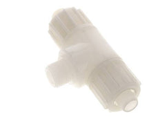 16x10mm & G3/8'' PVDF T-Shape T-Kompressionsfitting mit Aussengewinde 10 bar PVC und PA