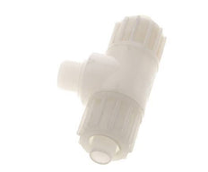 16x10mm & G3/8'' PVDF T-Shape T-Kompressionsfitting mit Aussengewinde 10 bar PVC und PA