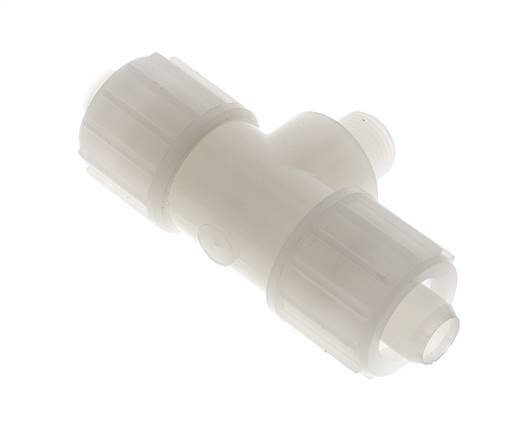 20x13mm & G3/8'' PVDF T-Shape T-Kompressionsfitting mit Aussengewinde 10 bar PVC und PA