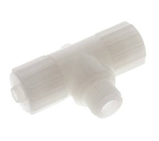 15x9mm & G1/2'' PVDF T-Shape Tee Compression Fitting with Male Threads 10 bar PVC and PA