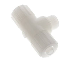 15x9mm & G1/2'' PVDF T-Shape T-Kompressionsfitting mit Aussengewinde 10 bar PVC und PA