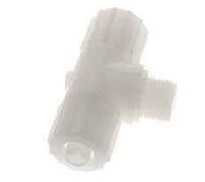 15x9mm & G1/2'' PVDF T-Shape T-Kompressionsfitting mit Aussengewinde 10 bar PVC und PA
