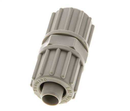 16x10mm PP Gerade Klemmverschraubung 10 bar PVC und PA