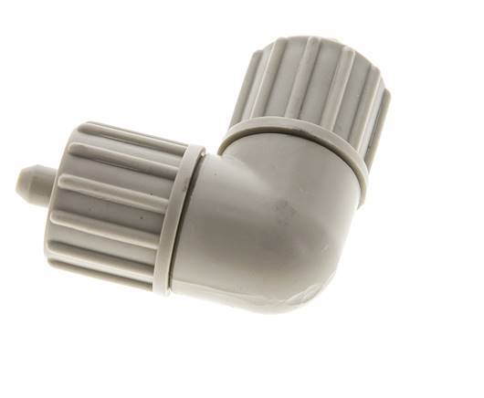 10x4mm PP-Winkel-Druckverschraubung 10 bar PVC und PA