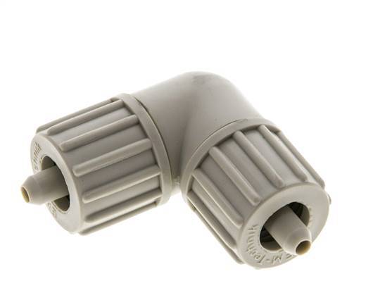 10x4mm PP-Winkel-Druckverschraubung 10 bar PVC und PA