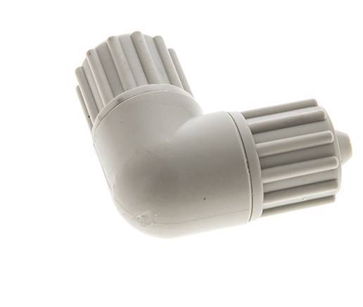 12x6mm PP Elbow Compression Fitting 10 bar PVC and PA