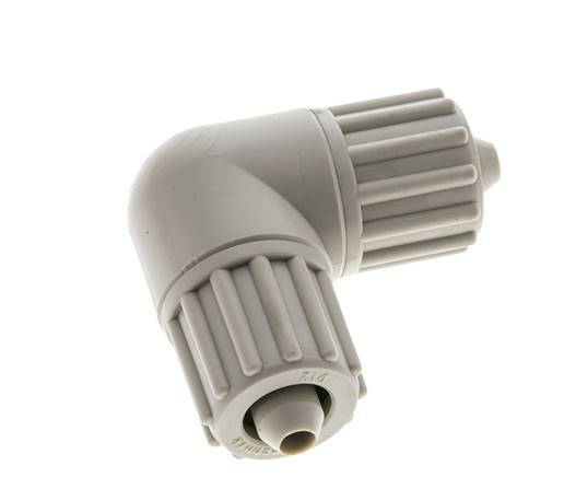 12x6mm PP-Winkel-Druckverschraubung 10 bar PVC und PA