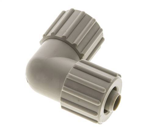 15x9mm PP-Winkel-Druckverschraubung 10 bar PVC und PA