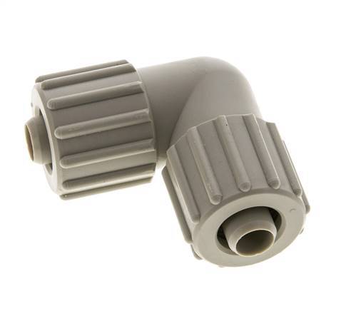 15x9mm PP-Winkel-Druckverschraubung 10 bar PVC und PA